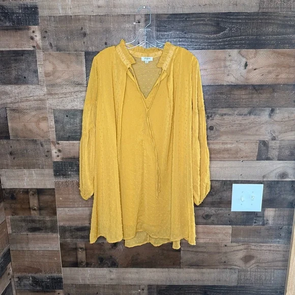 Umgee | Dresses | Umgee Mustard Yellow Midi Dress | Poshmark